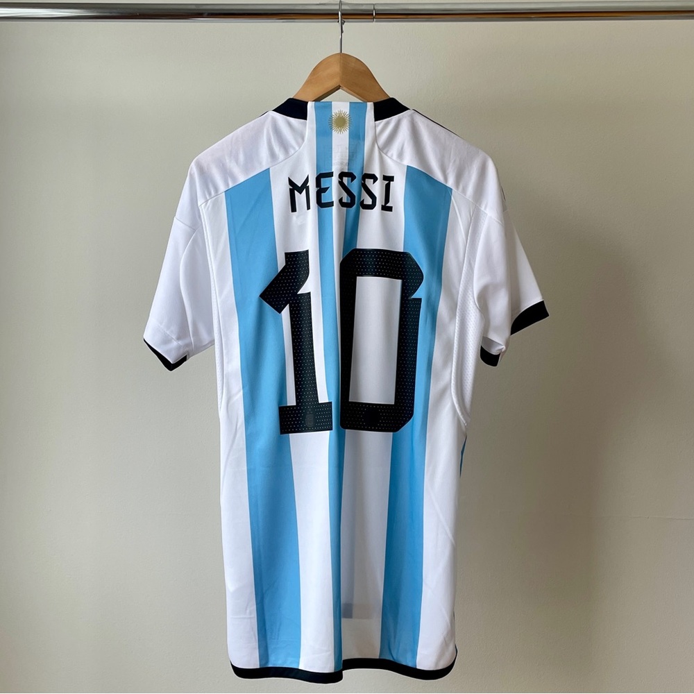 Sold Out Adidas 2022 World Cup Champions Patch Lionel Messi Argentina Kit